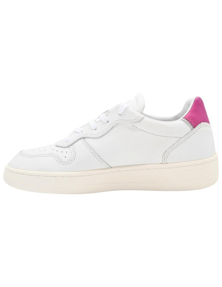 Court calf white fuxia