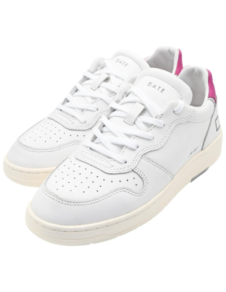 Court calf white fuxia
