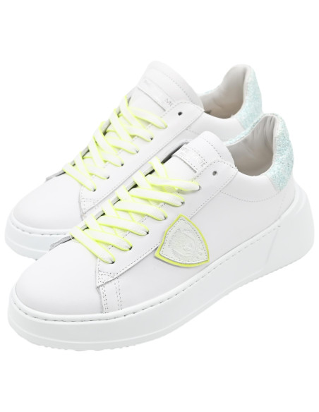 Bjld VJ01 tres temple low wom veau glitter blanc ja