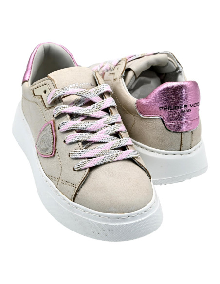 Btld WX01 temple low wom vintage mixage blanc rose