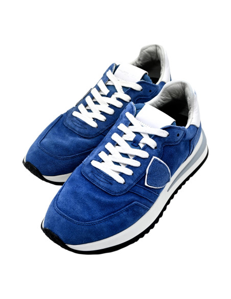 Tropez 2.1 low man daim lave bluette