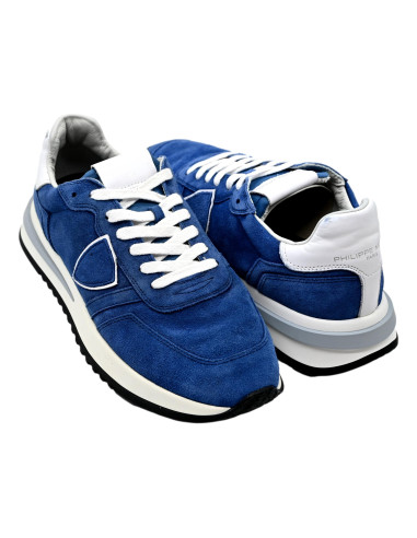 Tropez 2.1 low man daim lave bluette