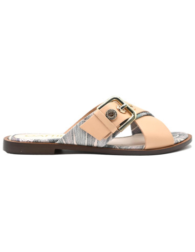 Arica woman flat sandal leather...