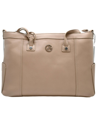 Denise soft shop bag pu/PVC beige