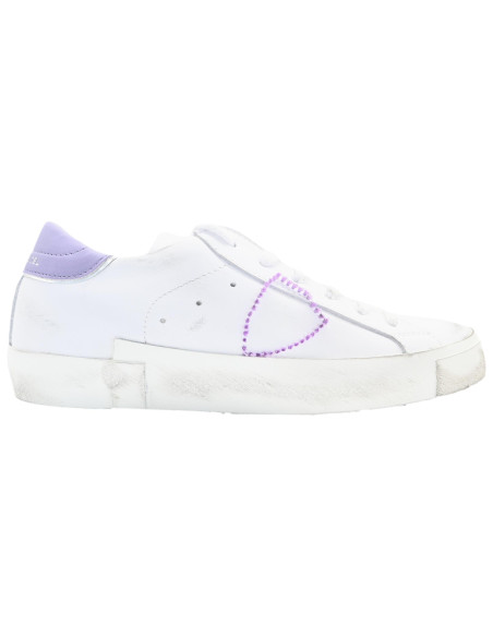Prld VB30 prsx low woman veau broderie blanc violet