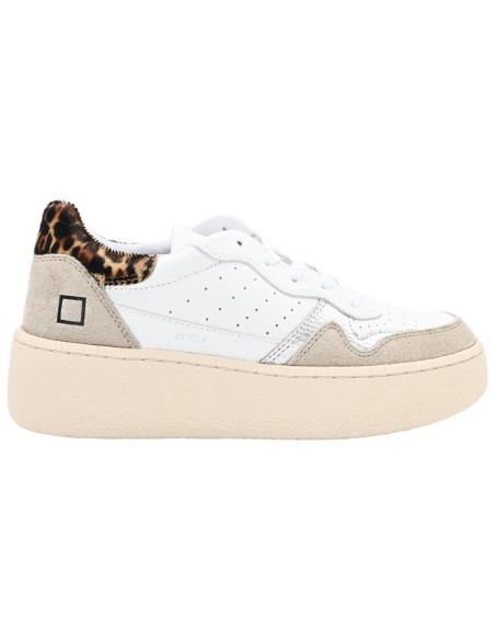 Step calf white leopard