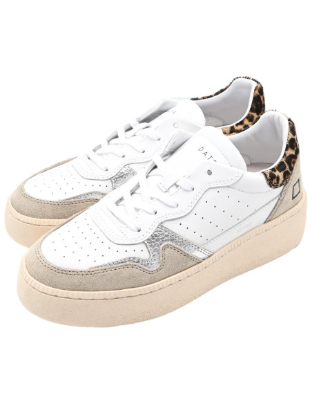 Step calf white leopard