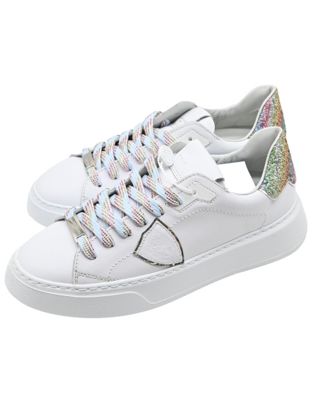 Btld VG05 temple low veau glitter blanc multi
