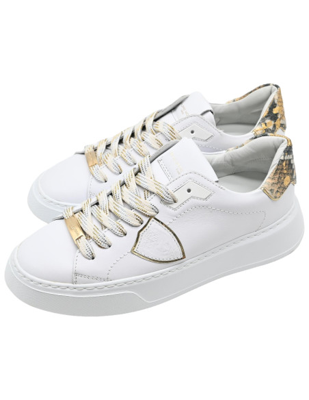 Btld VP05 temple veau python blanc