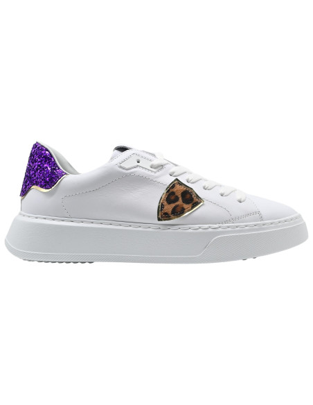 BTLDVG03 temple low veau glitter blanc violet
