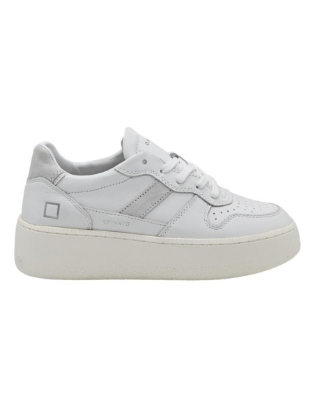 Court platform vintage calf white