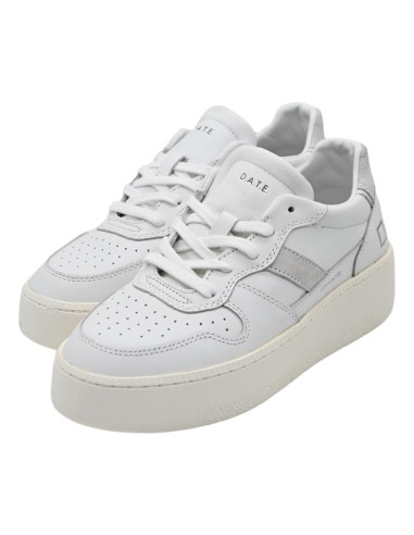Court platform vintage calf white