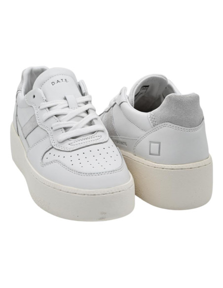 Court platform vintage calf white