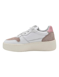 Court platform nylon white pink 2