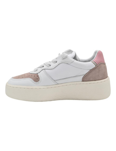 Court platform nylon white pink