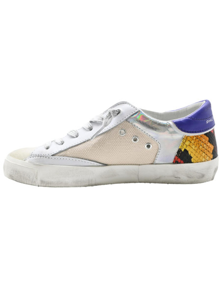 Prld AR02 prsx low woman animalier raseau blanc violet