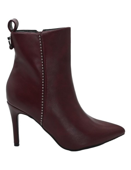 Stivaletto bordeaux ecoleather