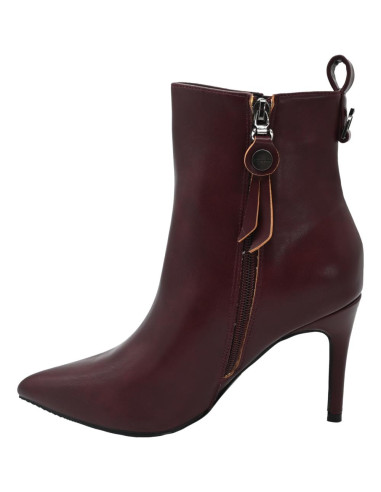Stivaletto bordeaux ecoleather