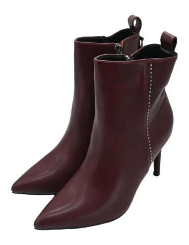 Stivaletto bordeaux ecoleather