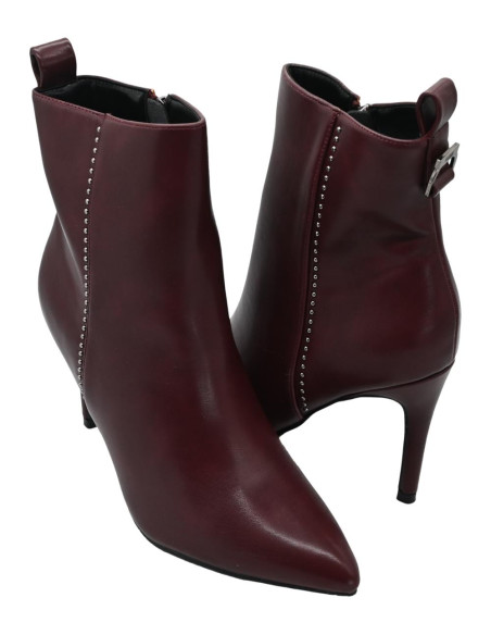 Stivaletto bordeaux ecoleather