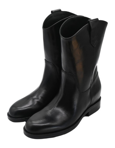 Kim low leather black