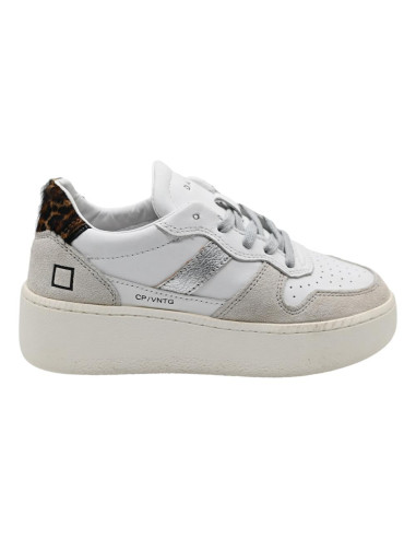 Court platform calf white-leopard...