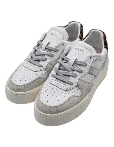 Court platform calf white-leopard...