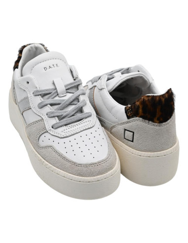 Court platform calf white-leopard...