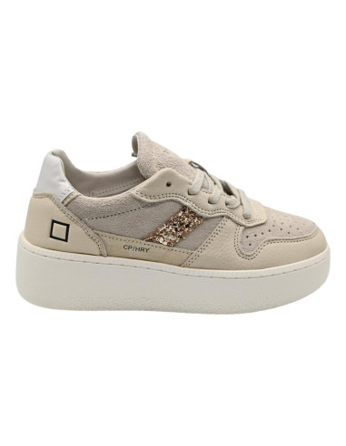 Court platform hairy beige...