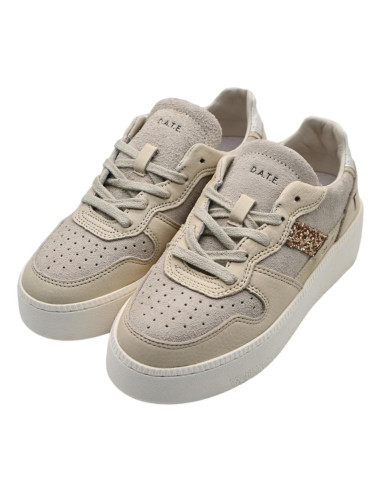 Court platform hairy beige...