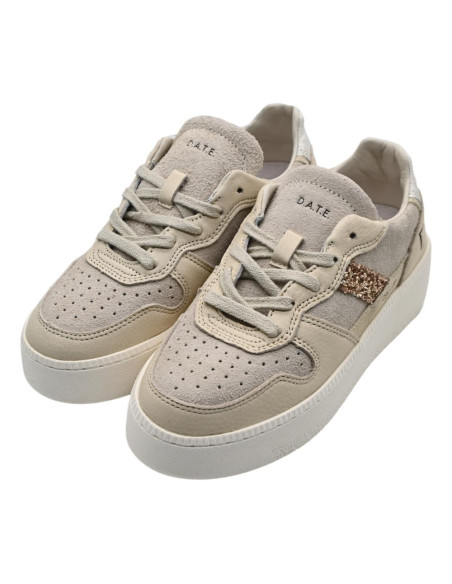 Court platform hairy beige  W431-cp-ha-bi
