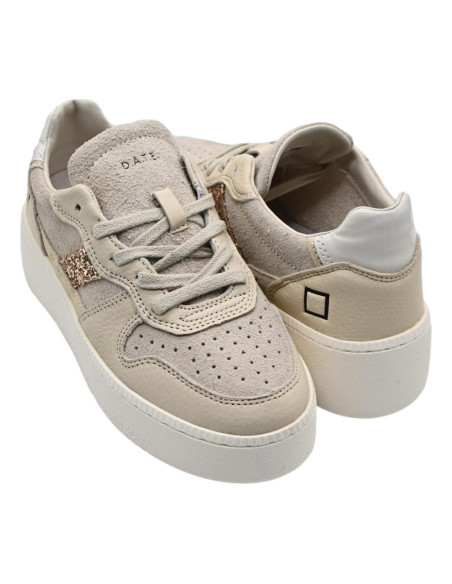 Court platform hairy beige  W431-cp-ha-bi