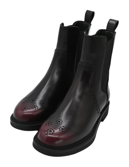 PINNE1599WAA402 nevada oxford ankle brushed bordeaux