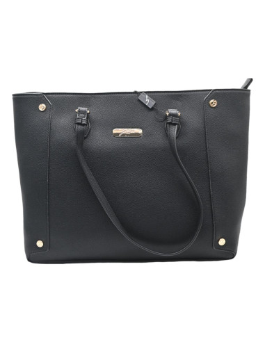 Roomy large shopping pu black