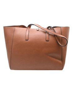 BIN7L872WWIDK1 leslie large shopping PVC dk. tan 2