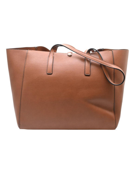 BIN7L872WWIDK1 leslie large shopping PVC dk. tan