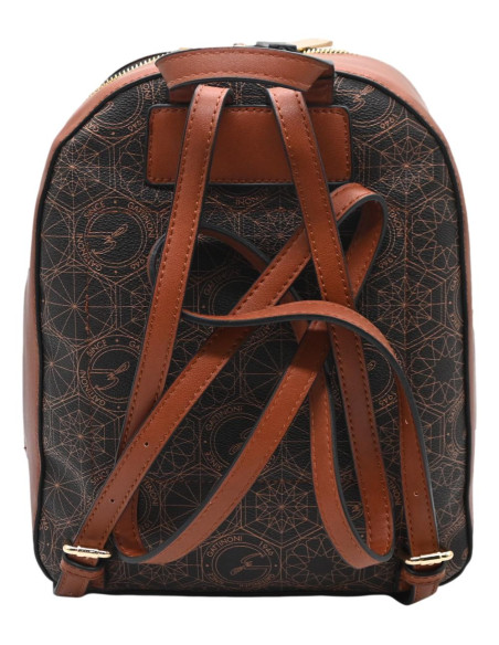 BINTD7742WZT582 teodosia backpack bag PVC new teod./pu brown/tan