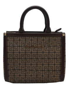 Nadine JAQUARD+CALF leather coffee/t.moro 26613