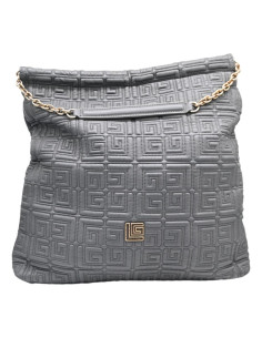 Lea quilted eco leather grey 26619
