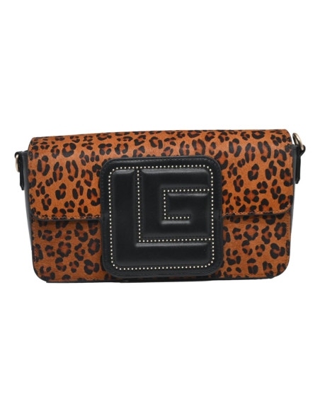 Anais LEOPARD+CALF leather black 26645