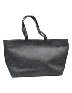 Bibi black/grey monogram/black leather trimming 31820 2