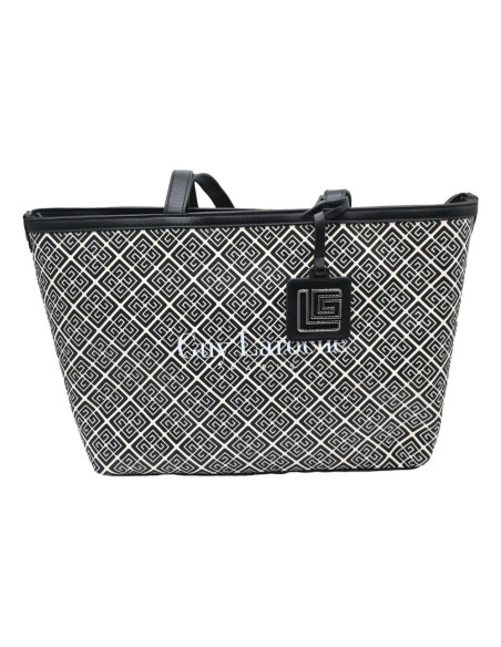 Mary black/off white MONOGR.+TRIM.BLACK 28405