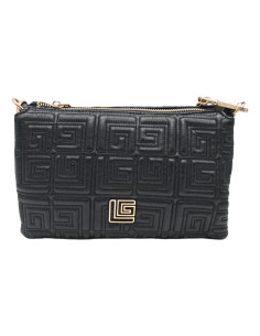 Lea black quilted eco leather black 31822