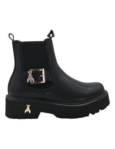 Tronchetto vitello nero fibbia PPJ965