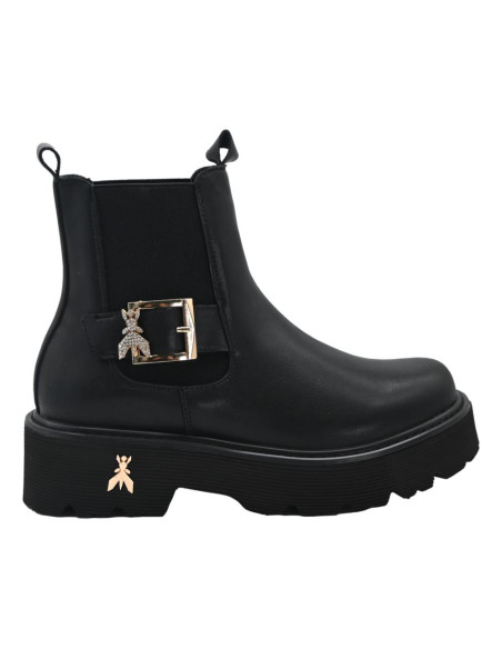 Tronchetto vitello nero fibbia PPJ965