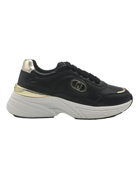 Liu jo maxi wonder 98 BA6013PX813 cow suede/woven/metallic black