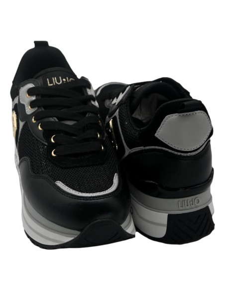 Liu jo maxi wonder 01 BA6009PX077 calf leather/sequins black